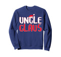Uncle Claus Matching Santa Pajamas Sweatshirt - Minimalist Print Unisex - T-Shirt, Sweatshirt, Hoodie
