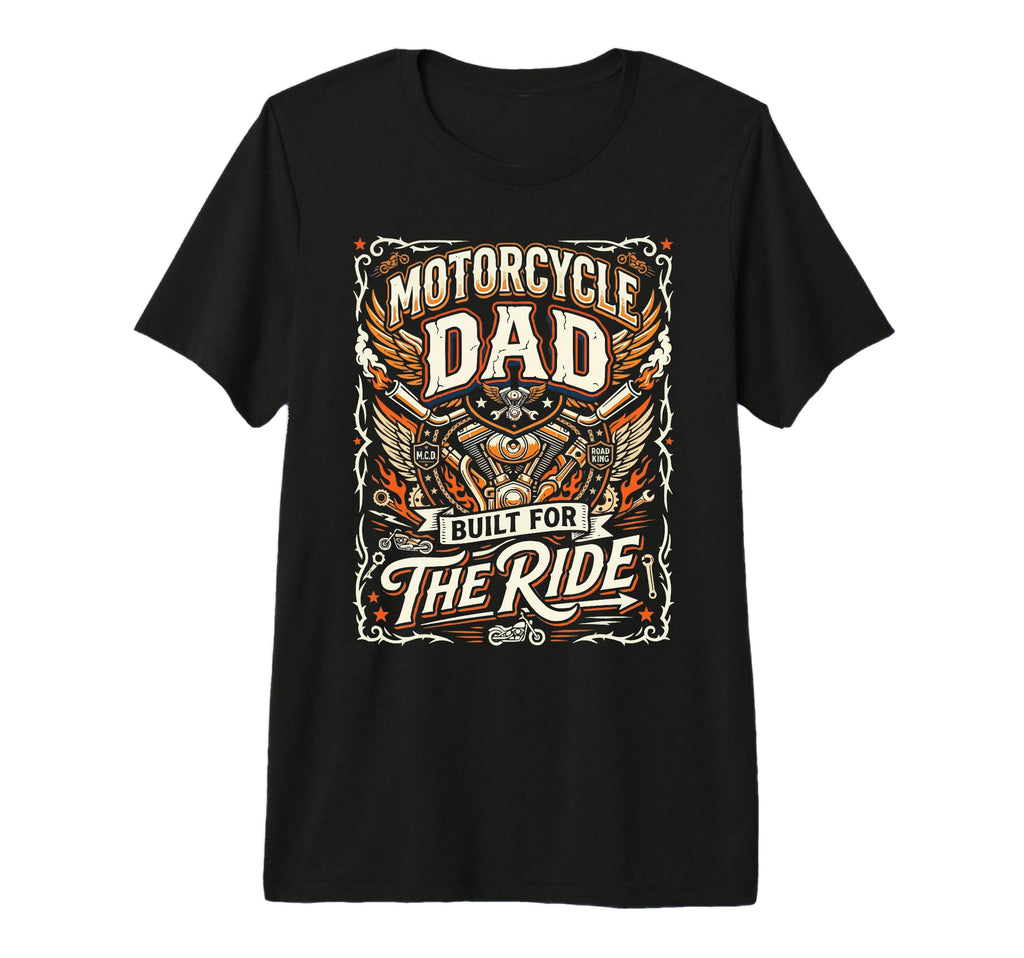 Mens Motorcycle Dad Motorcyle Rider T-Shirt - Minimalist Print for Adults - T-Shirt, Sweatshirt, Hoodie