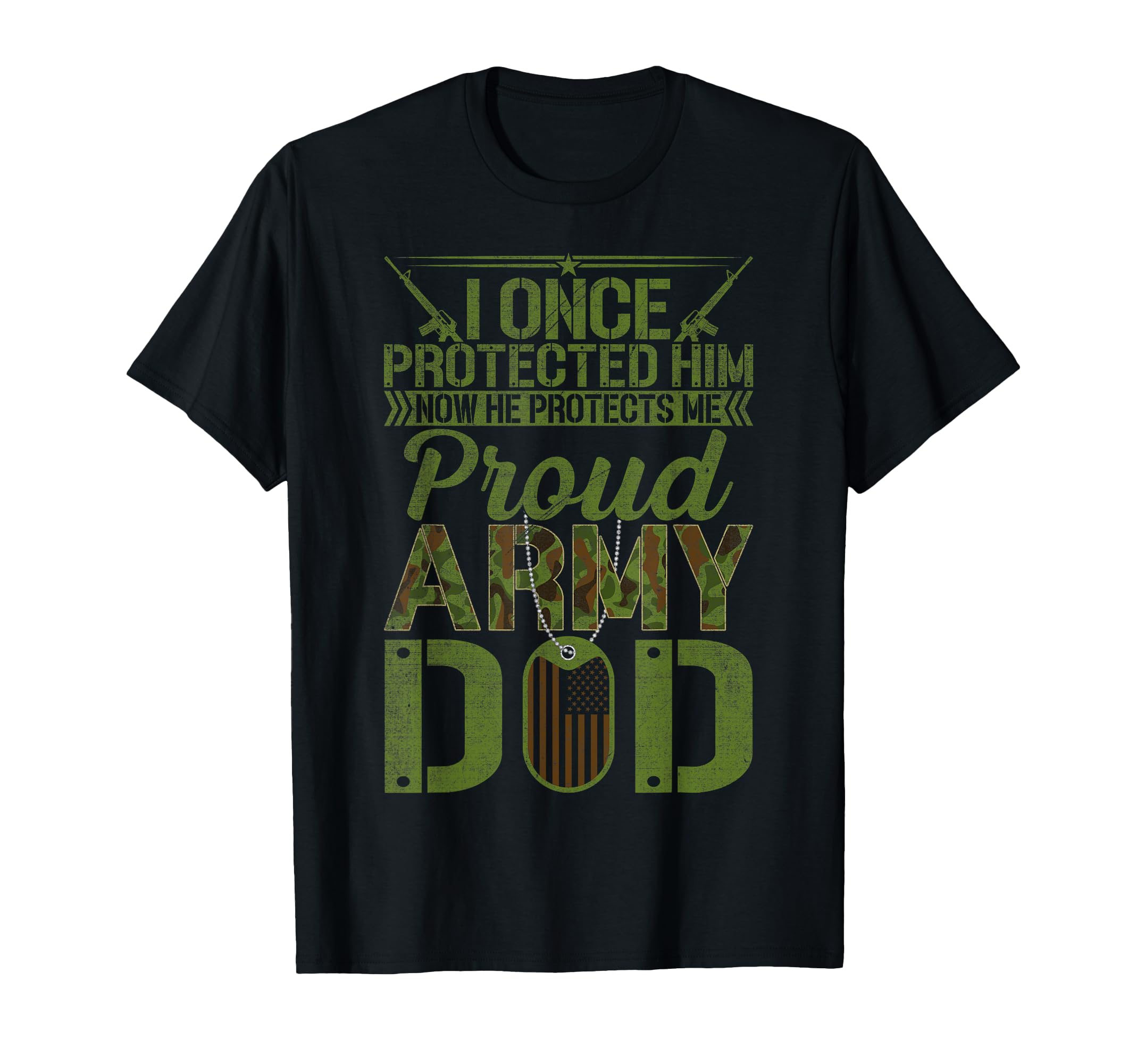 I Once Protected Him Now He Protects T-Shirt - Novelty Apparel Unisex - T-Shirt, Sweatshirt, Hoodie
