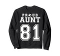 Number 81 Custom Proud Soccer Sweatshirt - Casual Everyday Wear Men Women - T-Shirt, Sweatshirt, Hoodie
