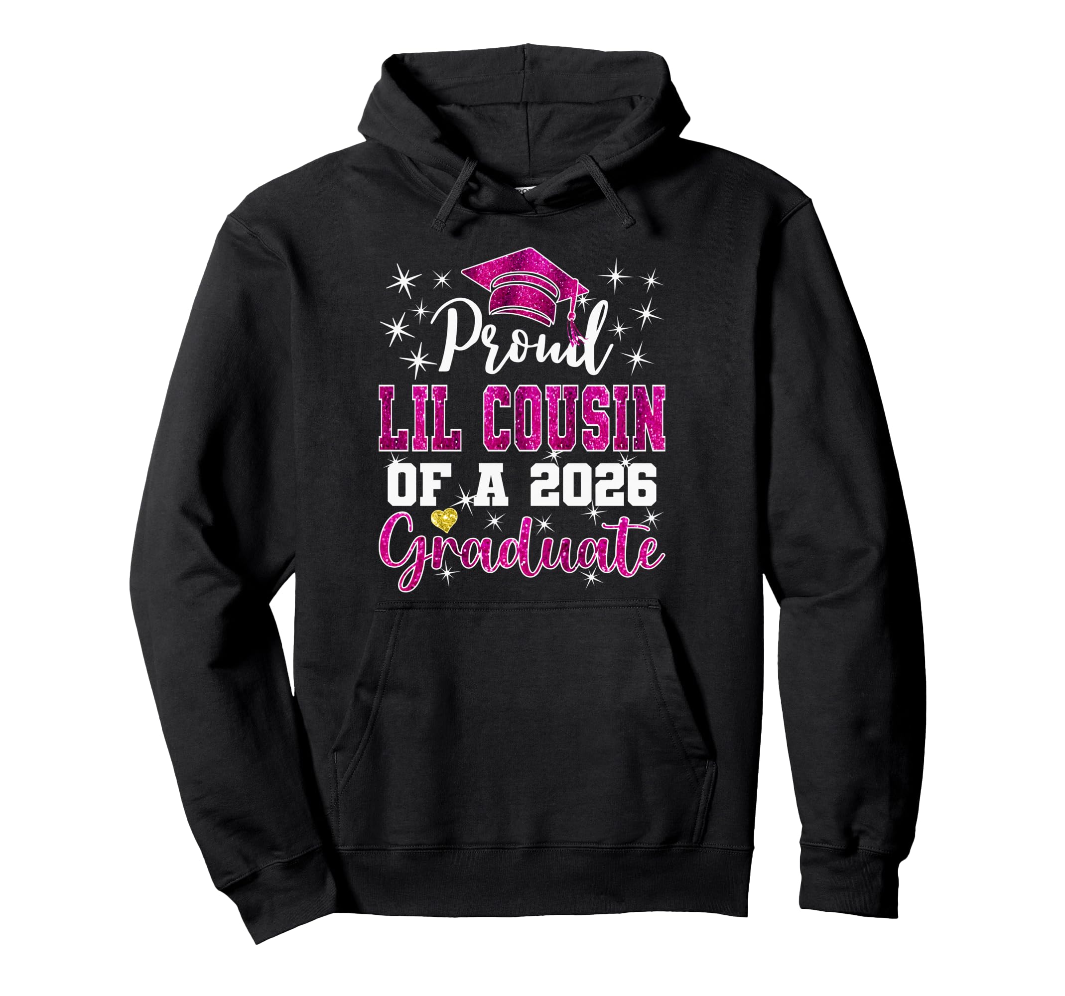 Super Proud Little Cousin 2026 Graduate Hoodie - Minimalist Print Unisex - T-Shirt, Sweatshirt, Hoodie