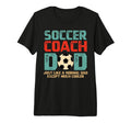Soccer Coach Dad Tri Blend T-Shirt - Novelty Apparel for Adults - T-Shirt, Sweatshirt, Hoodie