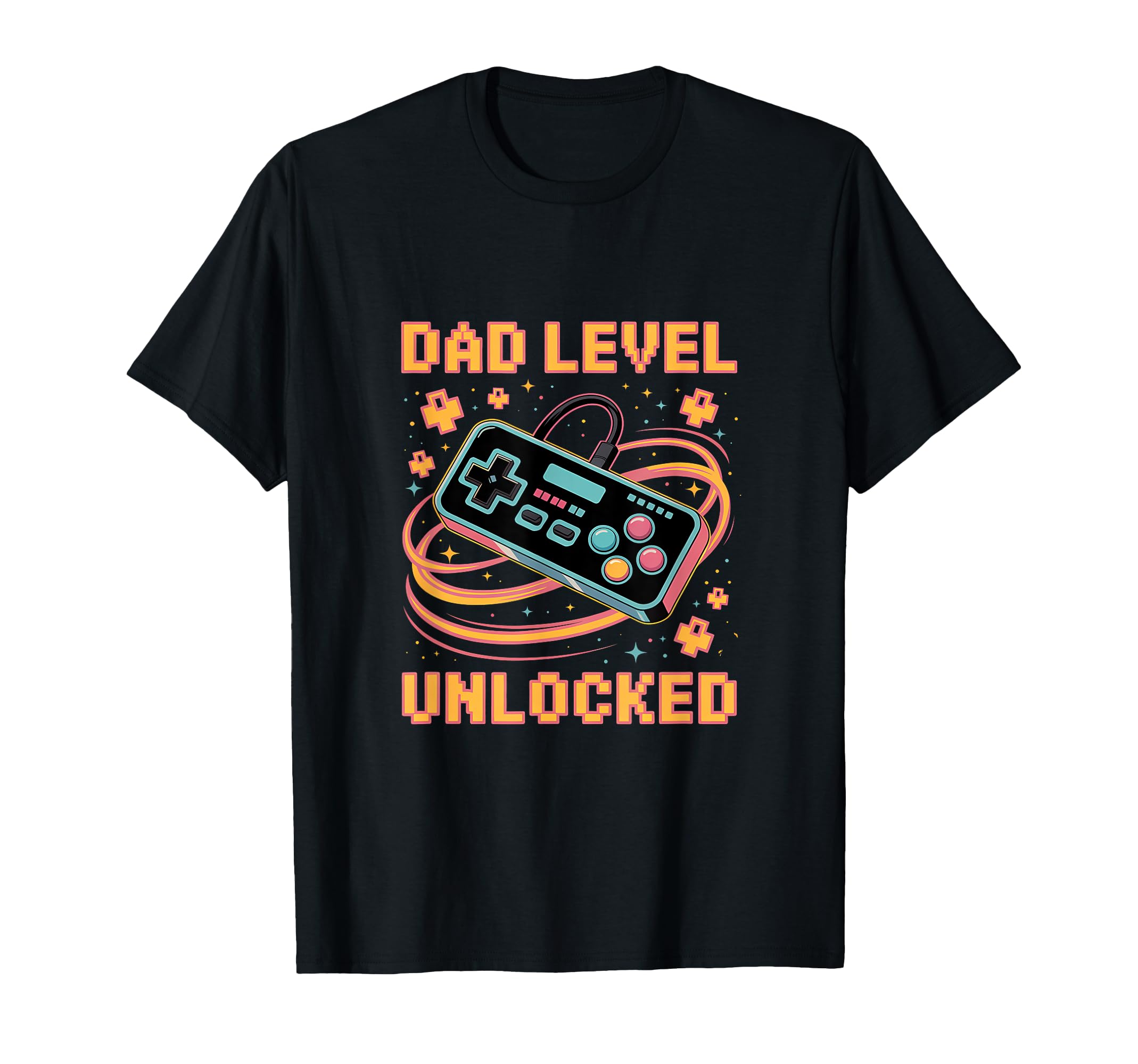 Level Unlocked Controller Game Dad Jokes T-Shirt - Graphic Print Men Women - T-Shirt, Sweatshirt, Hoodie