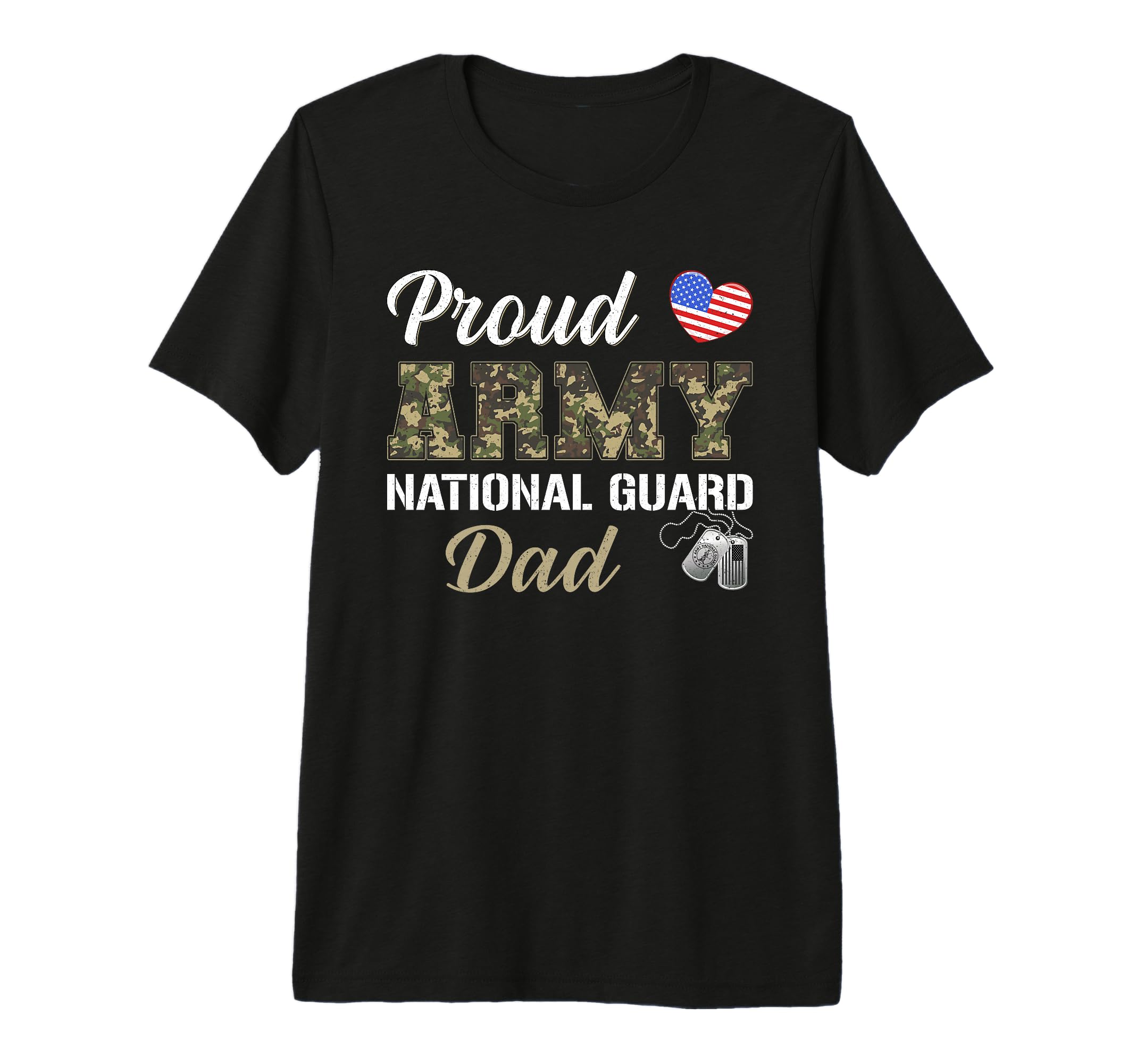 Proud Army National Guard Dad T-Shirt - Fun Novelty Design for Adults - T-Shirt, Sweatshirt, Hoodie