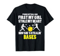 Softball Dad Stole My Heart Stealing T-Shirt - Streetwear Style Men Women - T-Shirt, Sweatshirt, Hoodie