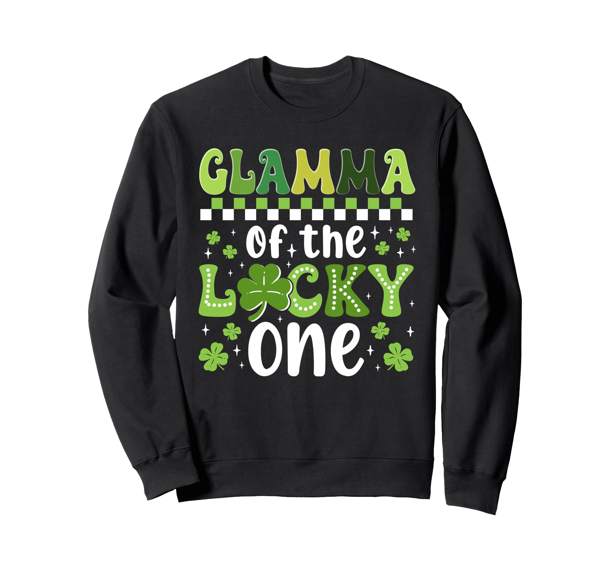 Glamma Lucky One First Birthday Sweatshirt - Aesthetic Graphic Men Women - T-Shirt, Sweatshirt, Hoodie