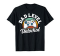 Dad Level Unlocked Fathers Day Papa New Dad T-Shirt - Graphic Print Unisex - T-Shirt, Sweatshirt, Hoodie