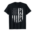Papa American Flag Papa Gifts T-Shirt - Minimalist Print for Adults - T-Shirt, Sweatshirt, Hoodie