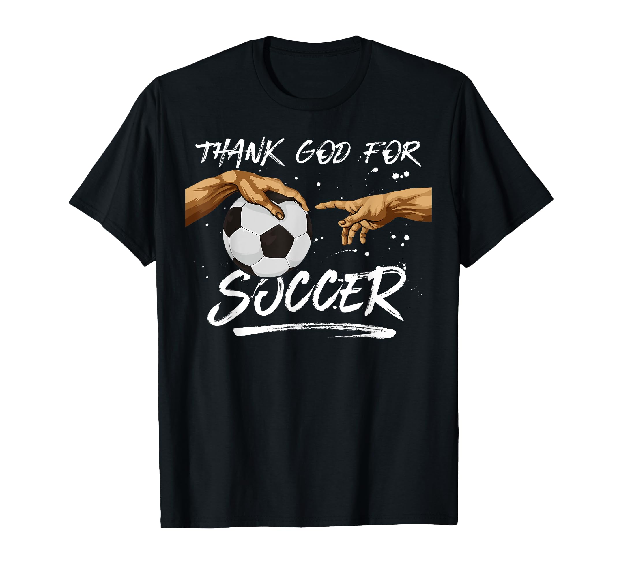 Soccer Michelangelo Creation Adam Thank T-Shirt - Custom Art Print Unisex - T-Shirt, Sweatshirt, Hoodie