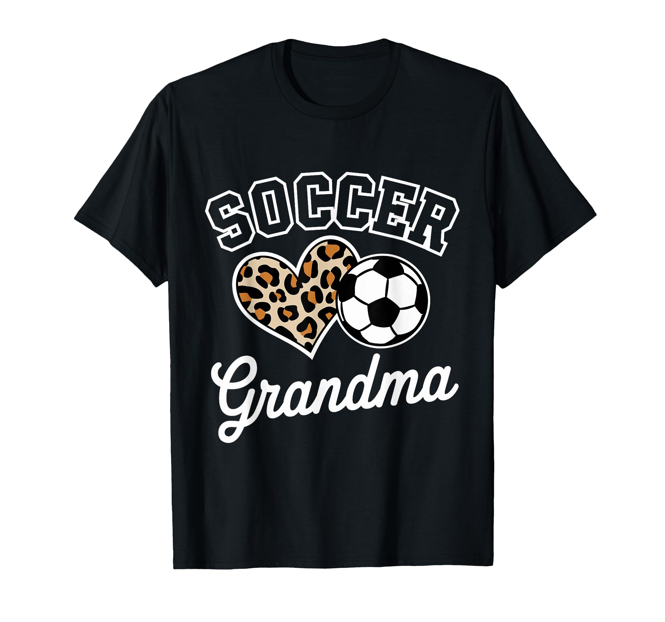 Soccer Grandma Funny Leopard Heart T-Shirt - Aesthetic Graphic Unisex - T-Shirt, Sweatshirt, Hoodie