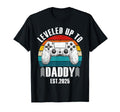 Leveling Up To Daddy 2025 Funny New Dad T-Shirt - Minimalist Print Unisex - T-Shirt, Sweatshirt, Hoodie