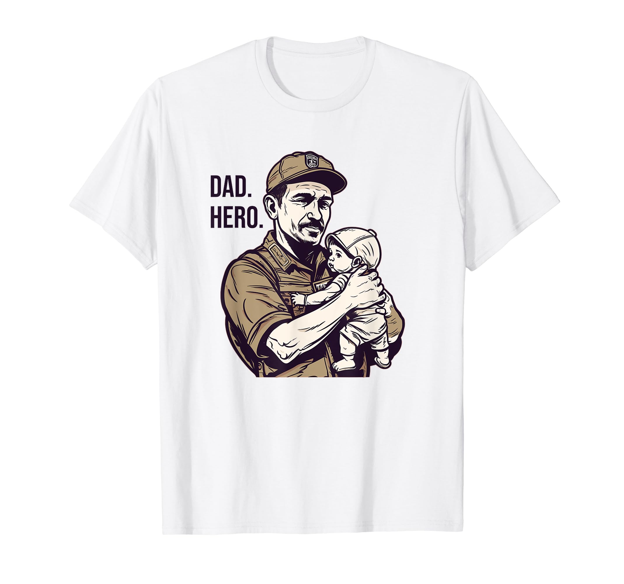 Dad Grandpa Veteran Veterans American T-Shirt - Minimalist Print Men Women - T-Shirt, Sweatshirt, Hoodie