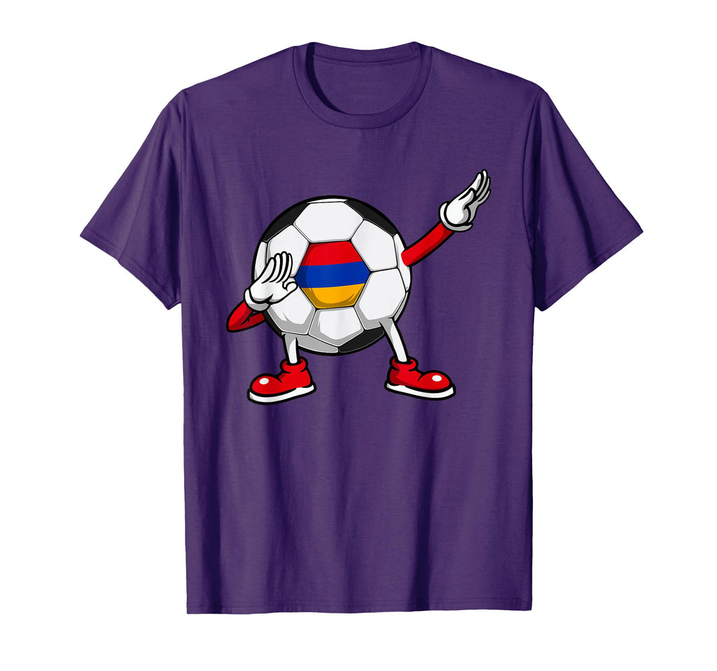 Funny Dabbing Soccer Armenia Jersey T-Shirt - Minimalist Print for Adults - T-Shirt, Sweatshirt, Hoodie