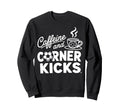 Caffeine And Corner Kicks Sweatshirt - Casual Everyday Wear for Adults - T-Shirt, Sweatshirt, Hoodie