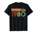 1980 Year 1980 Birth Birthday T-Shirt - Unique Graphic Men Women - T-Shirt, Sweatshirt, Hoodie