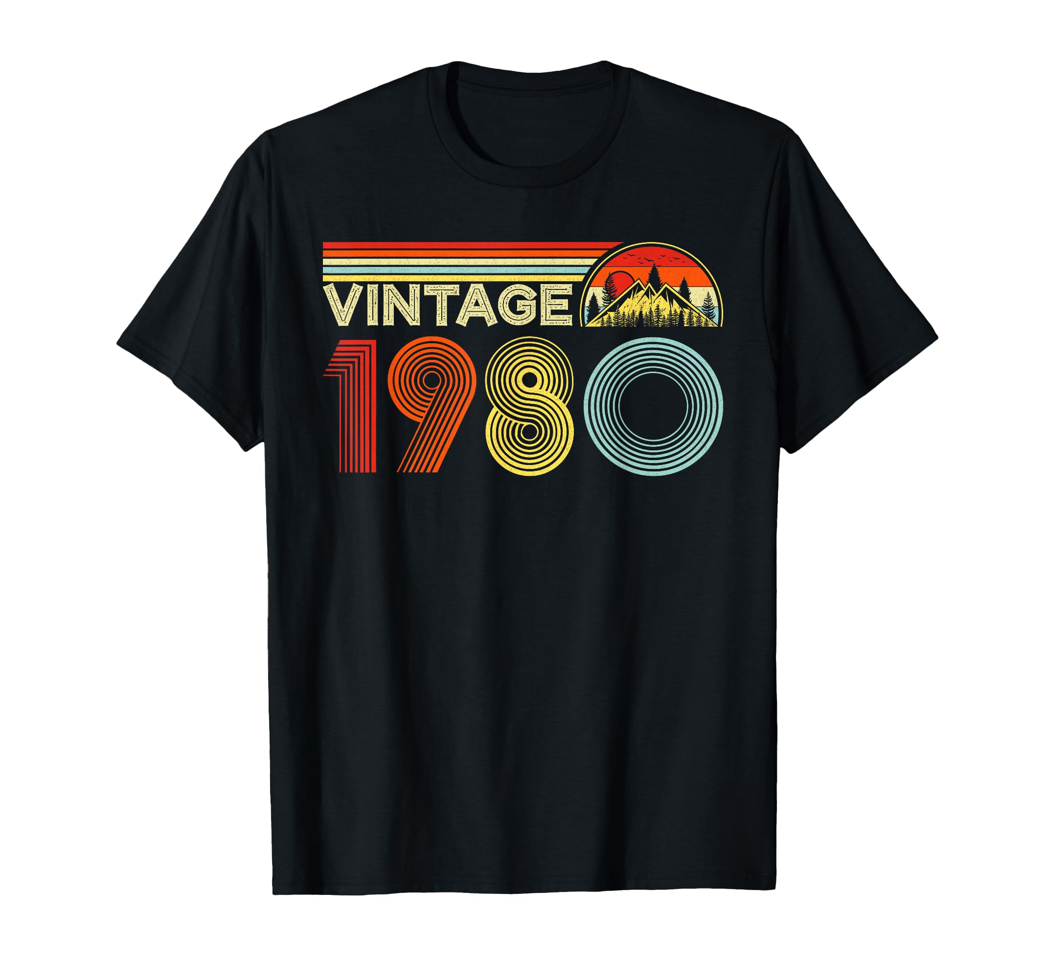 1980 Year 1980 Birth Birthday T-Shirt - Unique Graphic Men Women - T-Shirt, Sweatshirt, Hoodie