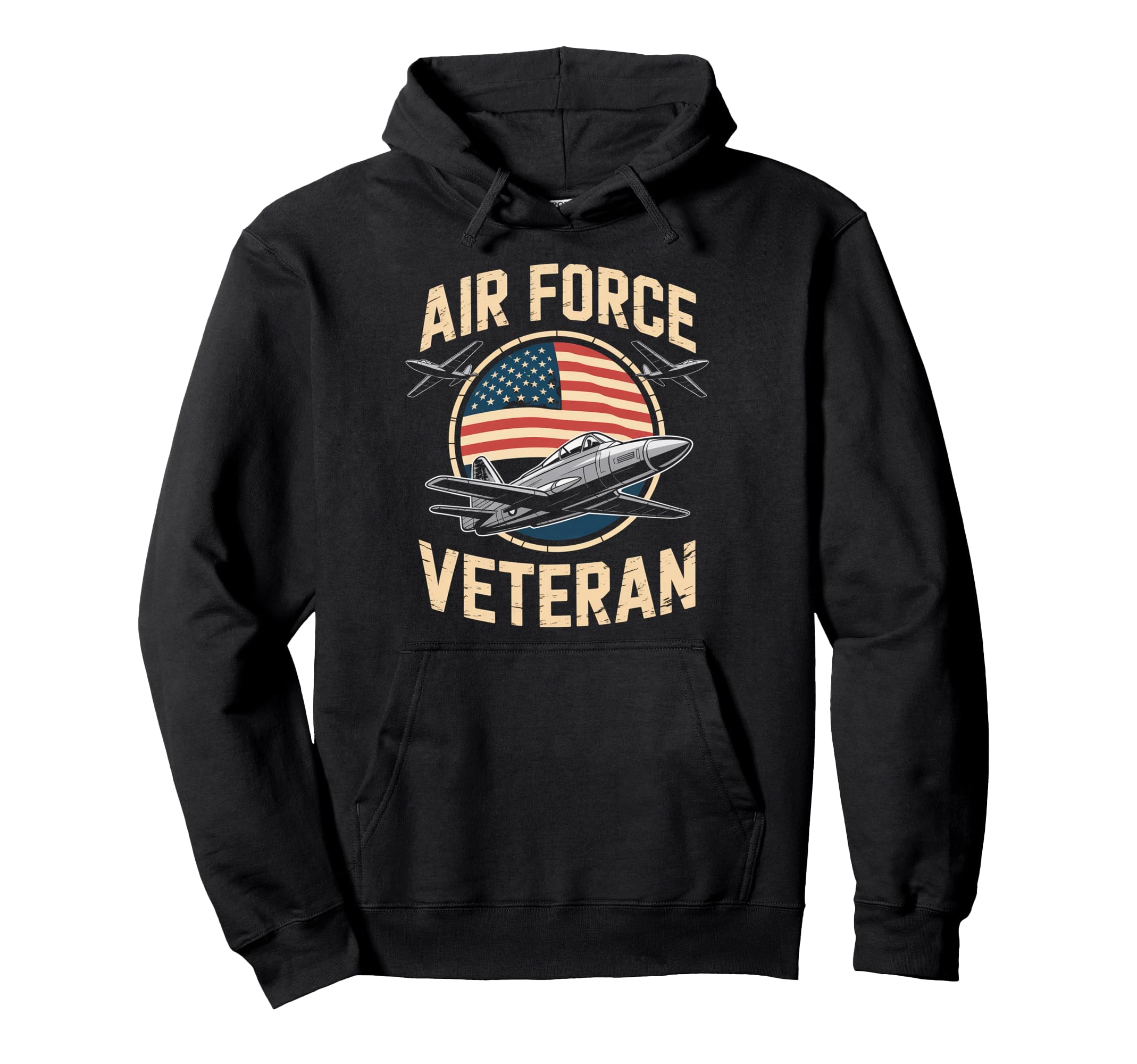 Air Force Veteran Us American Flag Dad Hoodie - Trendy Graphic for Adults - T-Shirt, Sweatshirt, Hoodie