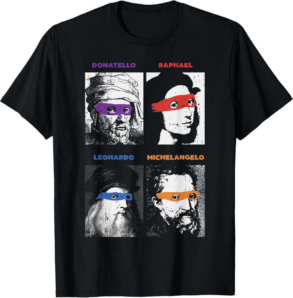 Renaissance Ninja Artists Funny Saying Pop Art - Adult & Kids T-Shirts, Sweatshirts & Hoodies apparel design preview 1