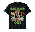1St Birthday Zoo Safari Jungle Big Bro T-Shirt - Unique Graphic Unisex - T-Shirt, Sweatshirt, Hoodie