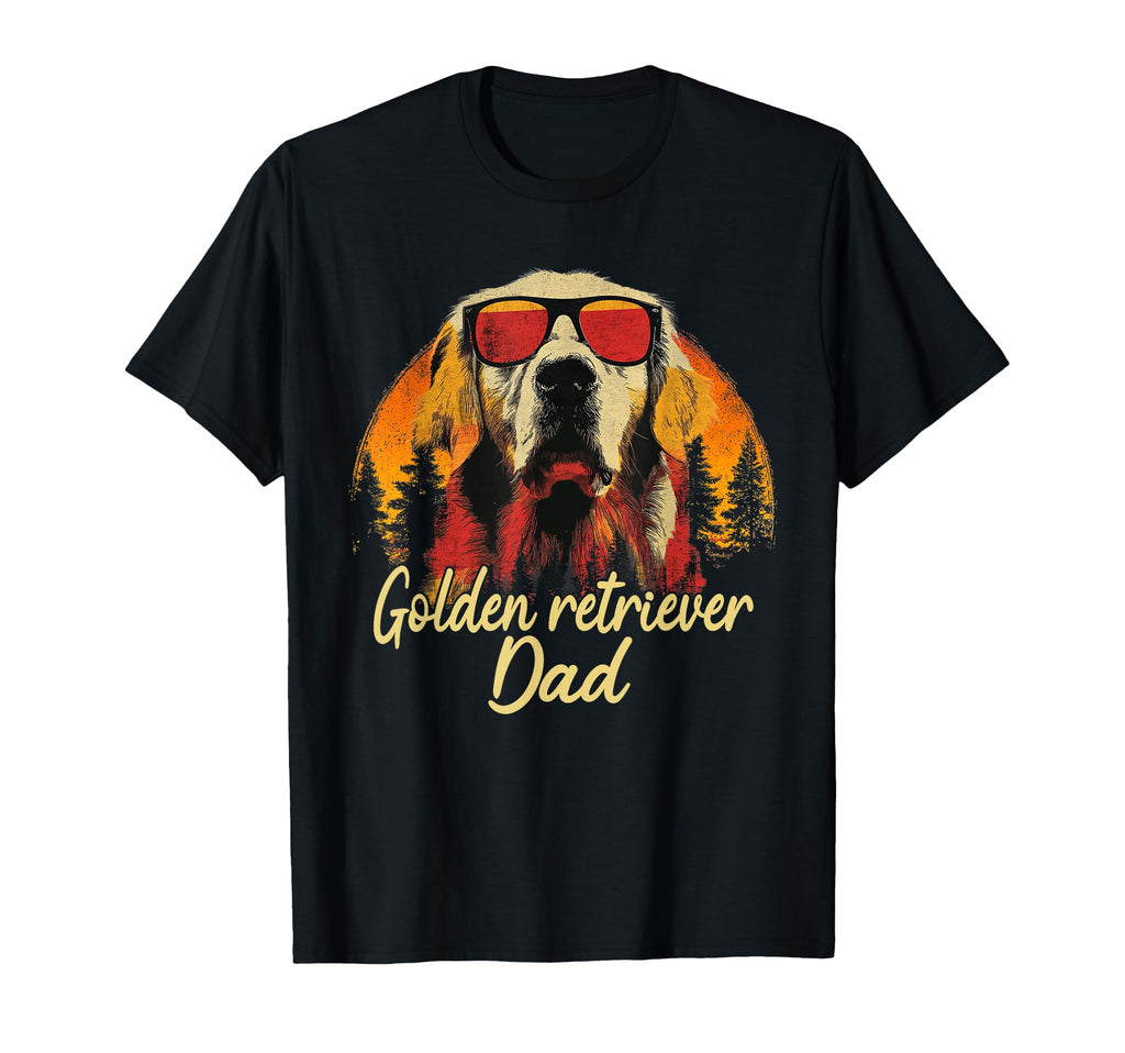 Best Golden Retriever Dad Fathers T-Shirt - Casual Everyday Wear Men Women - T-Shirt, Sweatshirt, Hoodie