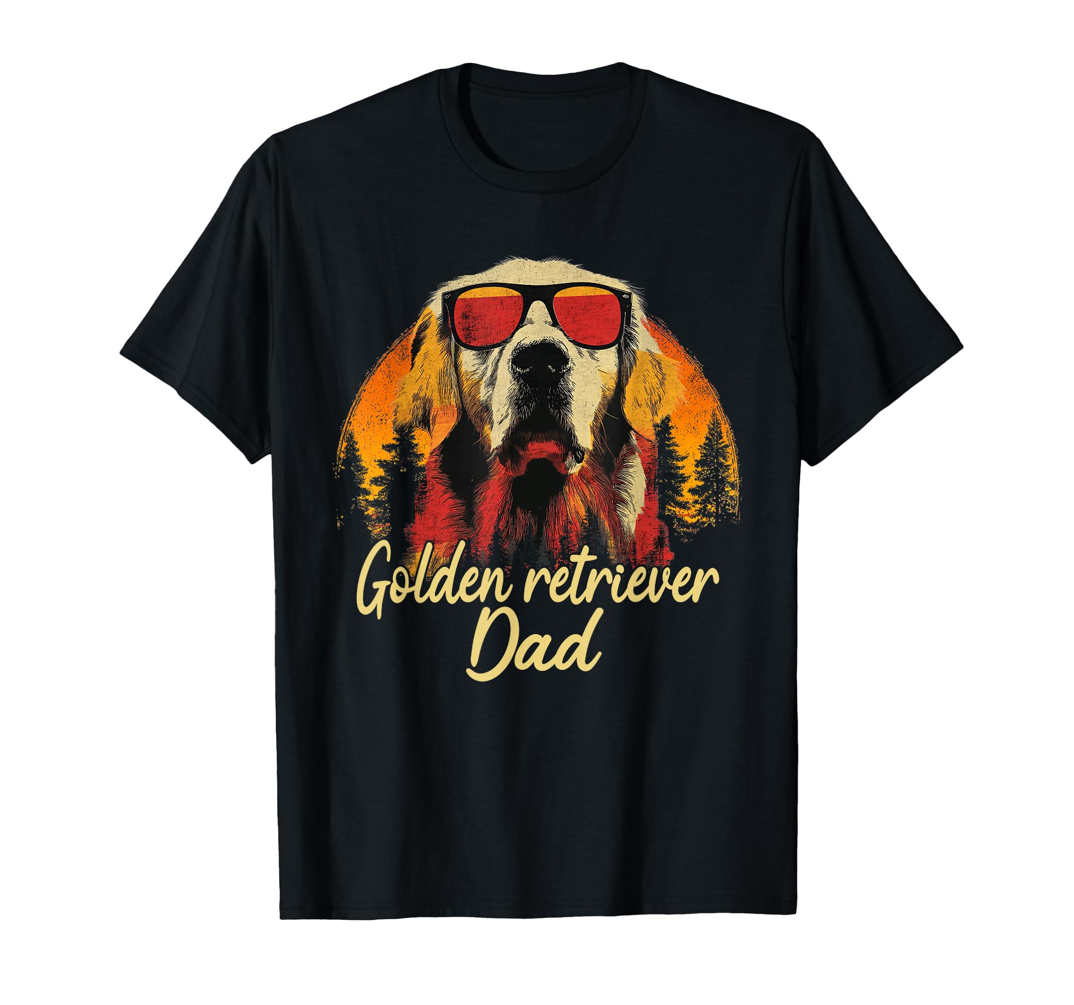 Best Golden Retriever Dad Fathers T-Shirt - Casual Everyday Wear Men Women - T-Shirt, Sweatshirt, Hoodie