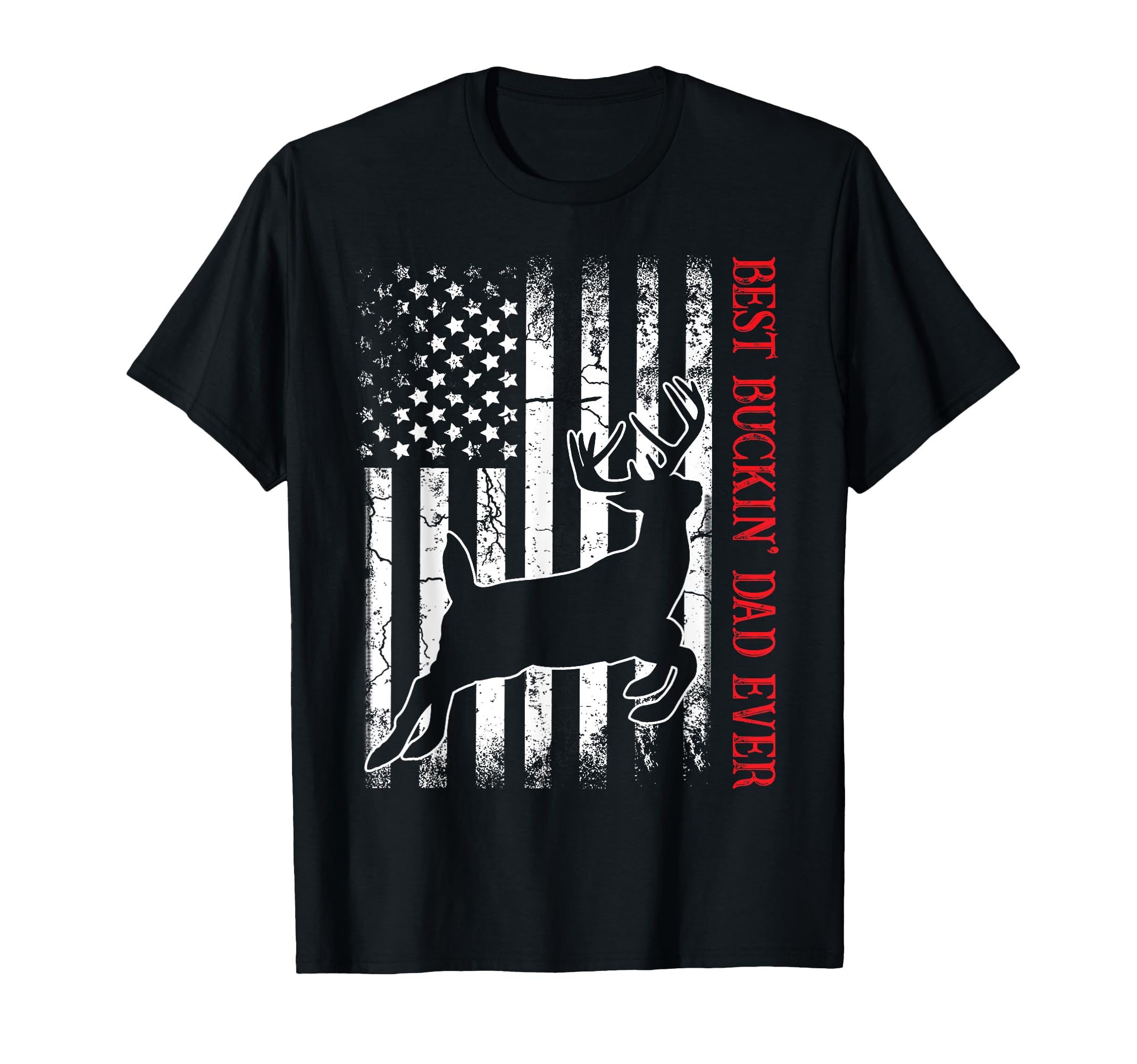 Mens Best Buckin Dad Ever American T-Shirt - Aesthetic Graphic Men Women - T-Shirt, Sweatshirt, Hoodie