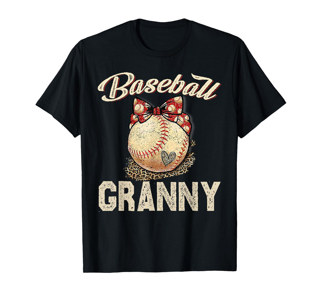 Softball Baseball Granny Leopard T-Shirt - Custom Art Print Men Women - T-Shirt, Sweatshirt, Hoodie