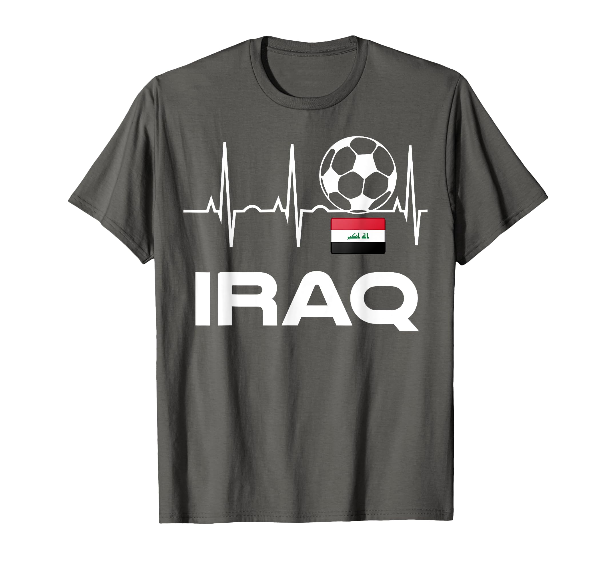 Iraq Soccer Jersey Iraqi Flag T-Shirt - Casual Everyday Wear Men Women - T-Shirt, Sweatshirt, Hoodie