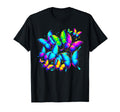 Rainbow Butterflies T-Shirt - Aesthetic Graphic Men Women - T-Shirt, Sweatshirt, Hoodie