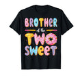 Brother Two Sweet Donut 2Nd Birthday T-Shirt - Minimalist Print Unisex - T-Shirt, Sweatshirt, Hoodie
