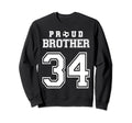 Number 34 Custom Proud Soccer Sweatshirt - Casual Everyday Wear for Adults - T-Shirt, Sweatshirt, Hoodie