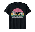 Peace Love Soccer Teen T-Shirt - Aesthetic Graphic Men Women - T-Shirt, Sweatshirt, Hoodie