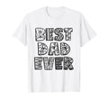 Best Dad Ever Coloring Doodle Art T-Shirt - Fun Novelty Design Men Women - T-Shirt, Sweatshirt, Hoodie