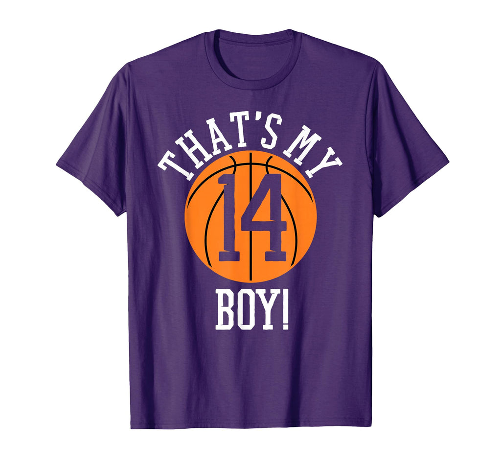My 14 Basketball Number 14 Jersey T-Shirt - Casual Everyday Wear Men Women - T-Shirt, Sweatshirt, Hoodie