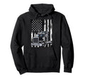 Usa Flag Trucker Grandpa Dad Truck Driver Hoodie - Trendy Graphic Unisex - T-Shirt, Sweatshirt, Hoodie