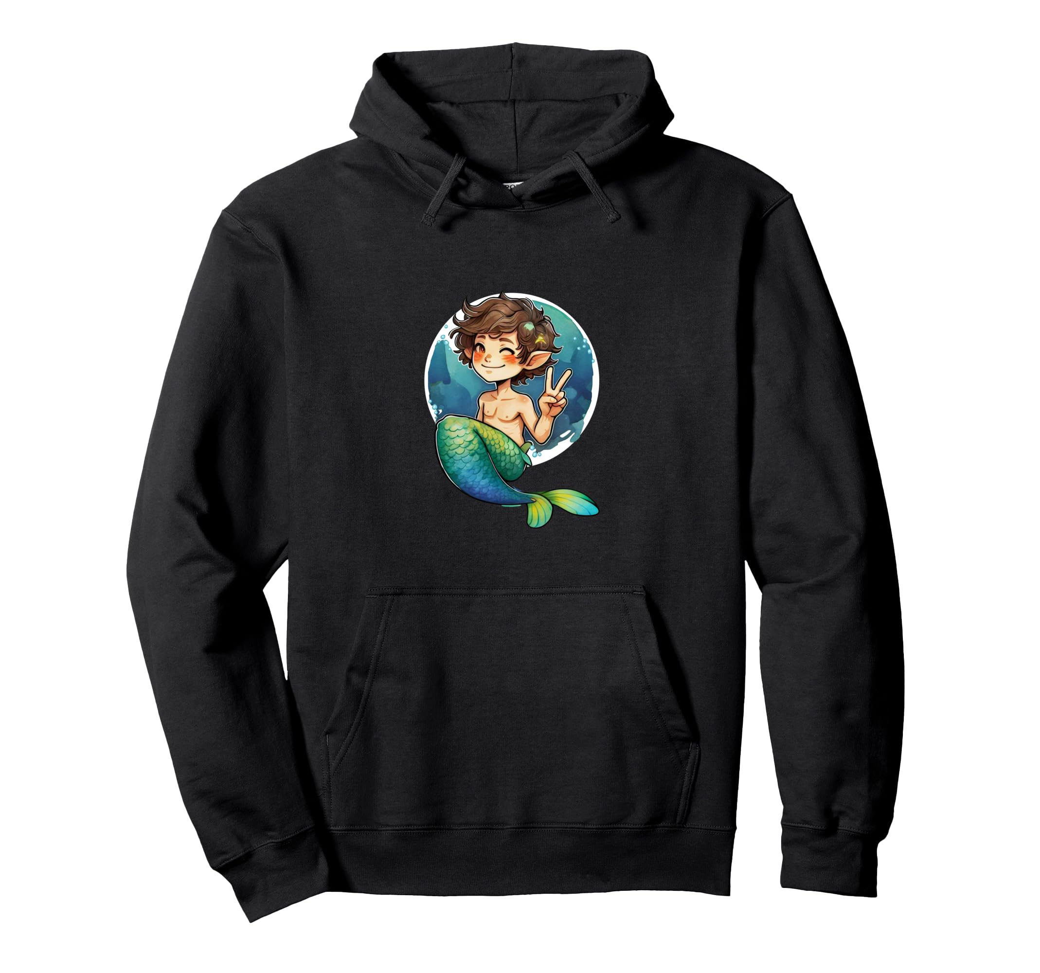 Triton Merman God Water Husband Beau Hoodie - Trendy Graphic for Adults - T-Shirt, Sweatshirt, Hoodie