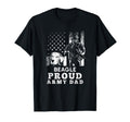 Beagle Dog Proud Army Dad American T-Shirt - Fun Novelty Design Unisex - T-Shirt, Sweatshirt, Hoodie