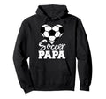 Soccer Papa Heart Funny Soccer Player Papa Hoodie - Custom Art Print Unisex - T-Shirt, Sweatshirt, Hoodie