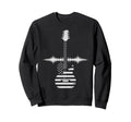 Lets Rock Guitar Usa Flag Sweatshirt - Minimalist Print Men Women - T-Shirt, Sweatshirt, Hoodie