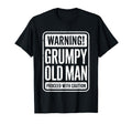 Warning Grumpy Old Grandpa Fathers Day T-Shirt - Fun Novelty Design Unisex - T-Shirt, Sweatshirt, Hoodie