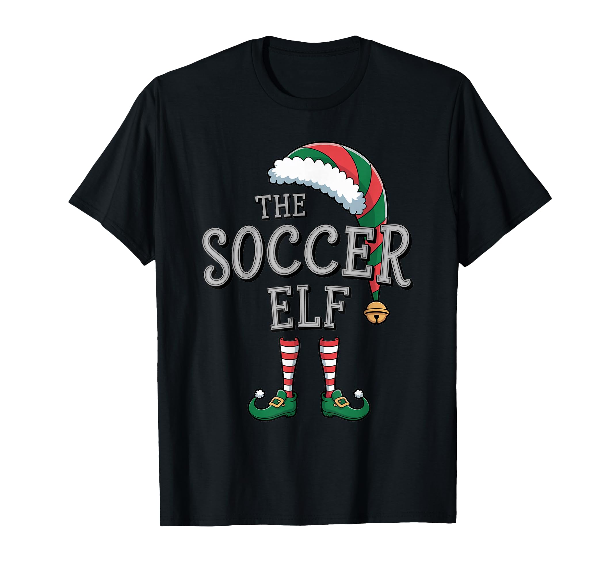 Soccer Elf Matching Family Soccer Elf T-Shirt - Custom Art Print for Adults - T-Shirt, Sweatshirt, Hoodie
