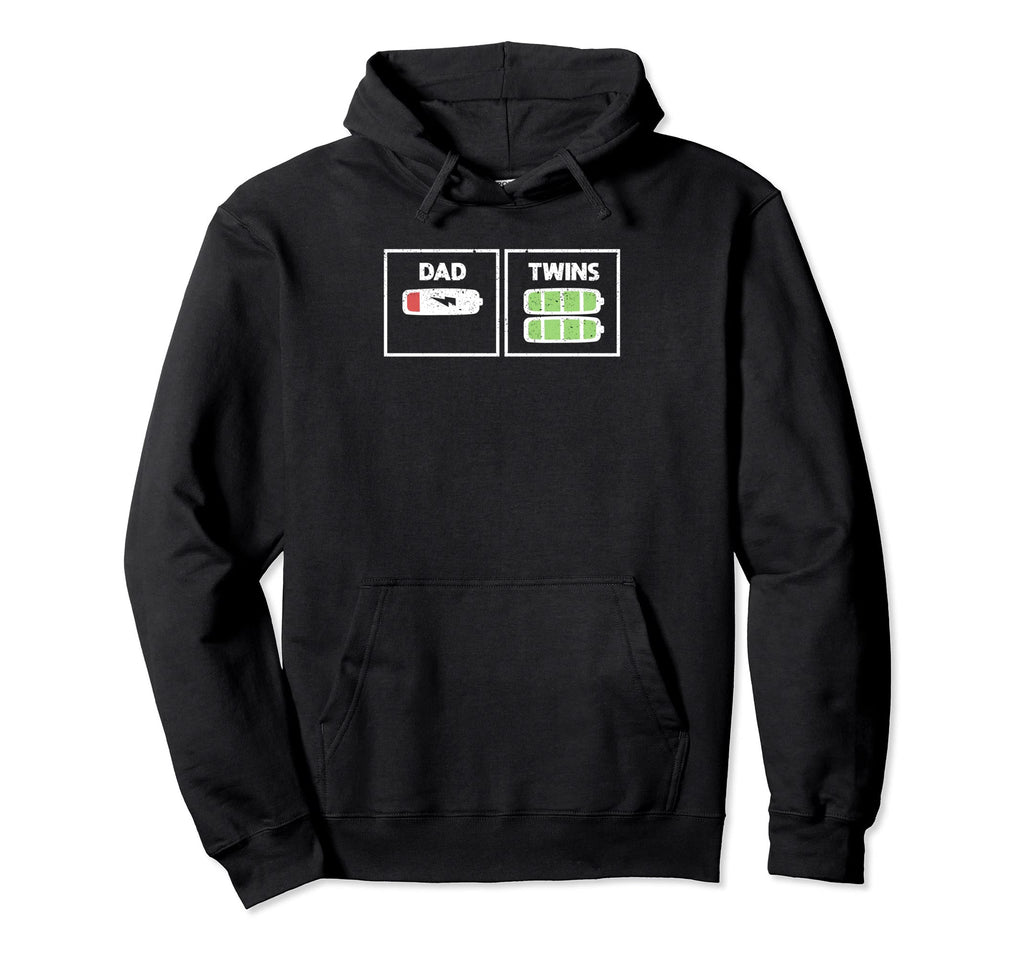 Dad Twins Funny Best Fathers Day Birthday Hoodie - Custom Art Print Unisex - T-Shirt, Sweatshirt, Hoodie