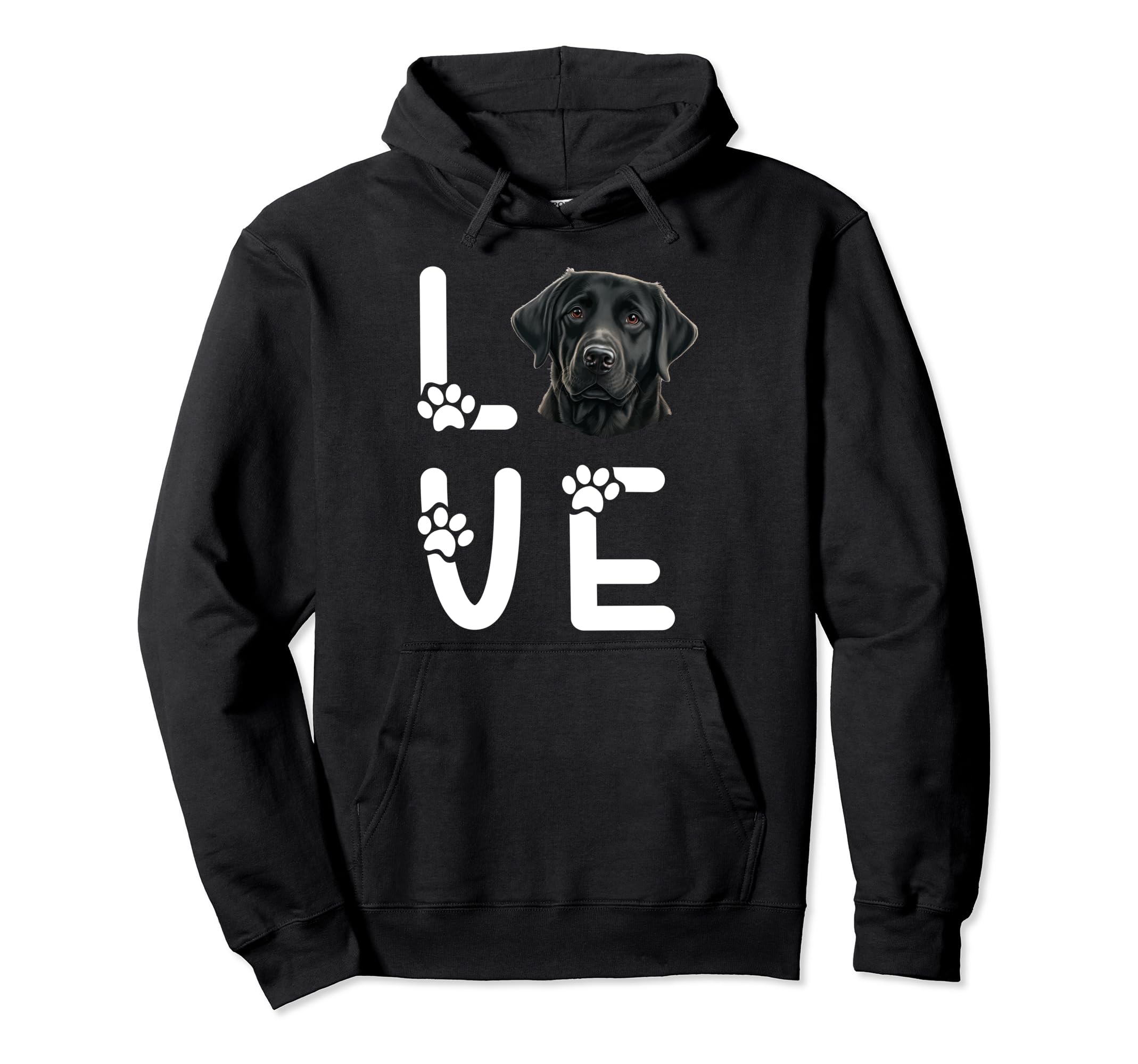 Black Labrador Dog Black Lab Owner Black Hoodie - Trendy Graphic Men Women - T-Shirt, Sweatshirt, Hoodie