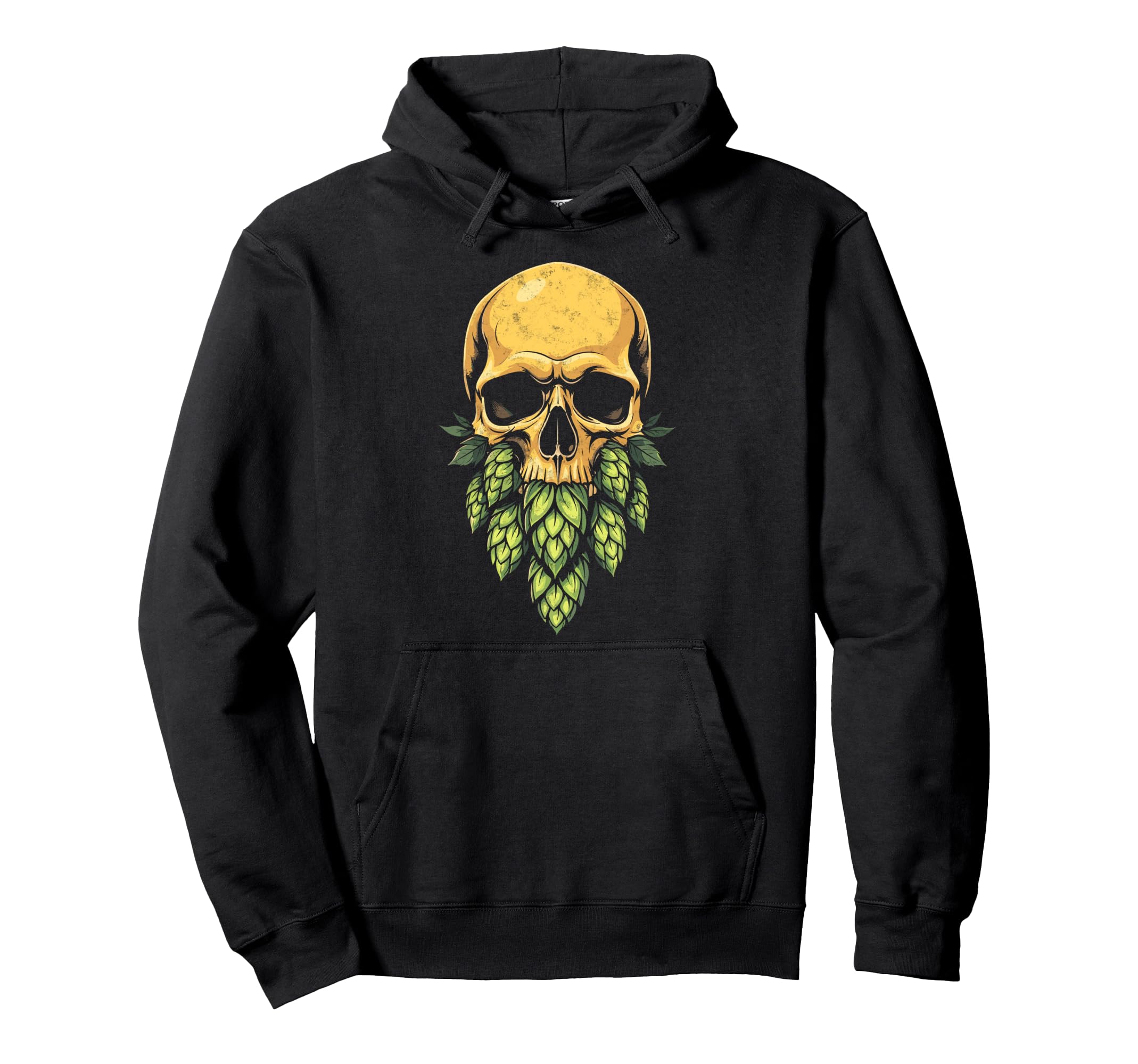 Hop Bearded Skull Brewer Funny Craft Hoodie - Aesthetic Graphic Men Women - T-Shirt, Sweatshirt, Hoodie