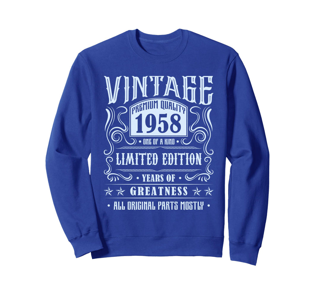 1958 T Shirts Funny 1958 Birthday Sweatshirt - Trendy Graphic Unisex - T-Shirt, Sweatshirt, Hoodie