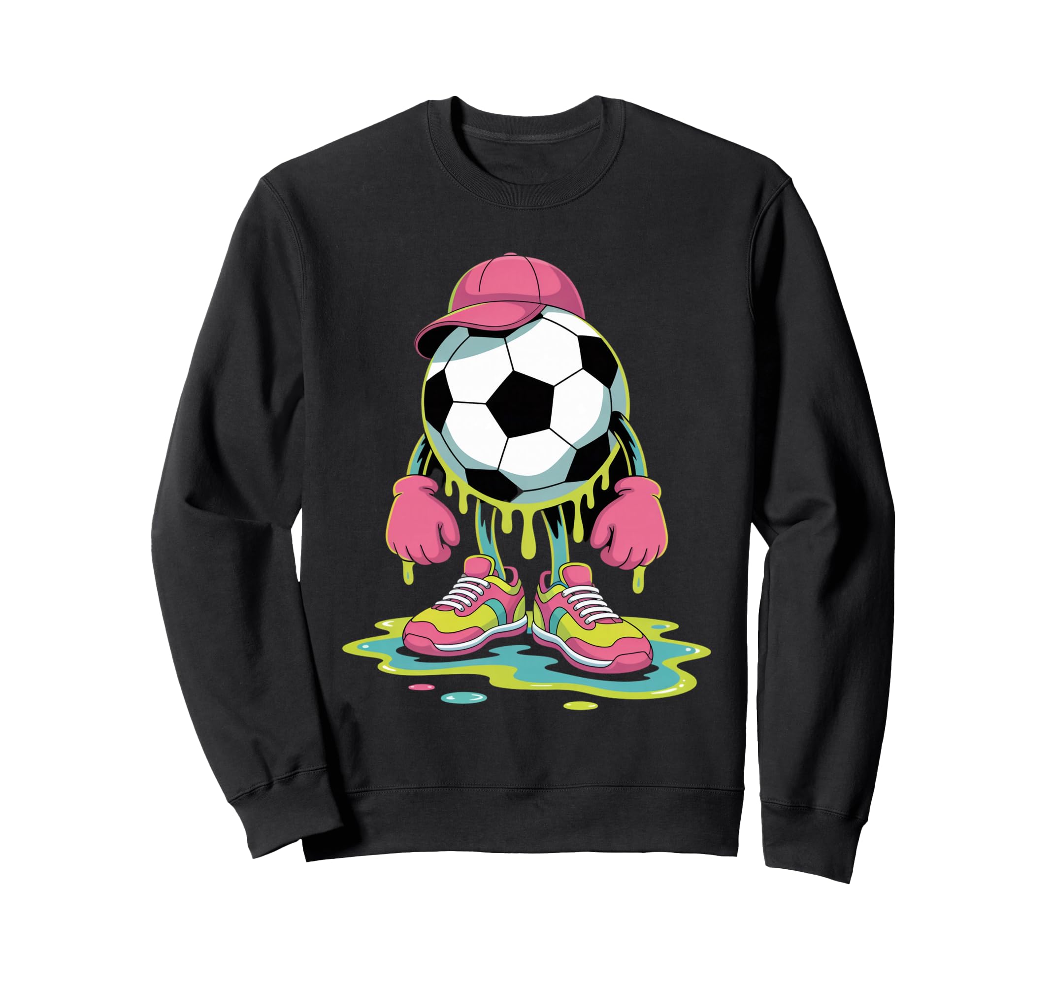 Soccer Ice Cream Drip Game Sweatshirt - Casual Everyday Wear Men Women - T-Shirt, Sweatshirt, Hoodie