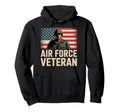 Air Force Veteran Us American Flag Hoodie - Aesthetic Graphic Men Women - T-Shirt, Sweatshirt, Hoodie