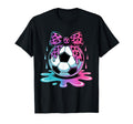 Dripping Soccer Coquette Bow Leopard T-Shirt - Novelty Apparel Unisex - T-Shirt, Sweatshirt, Hoodie