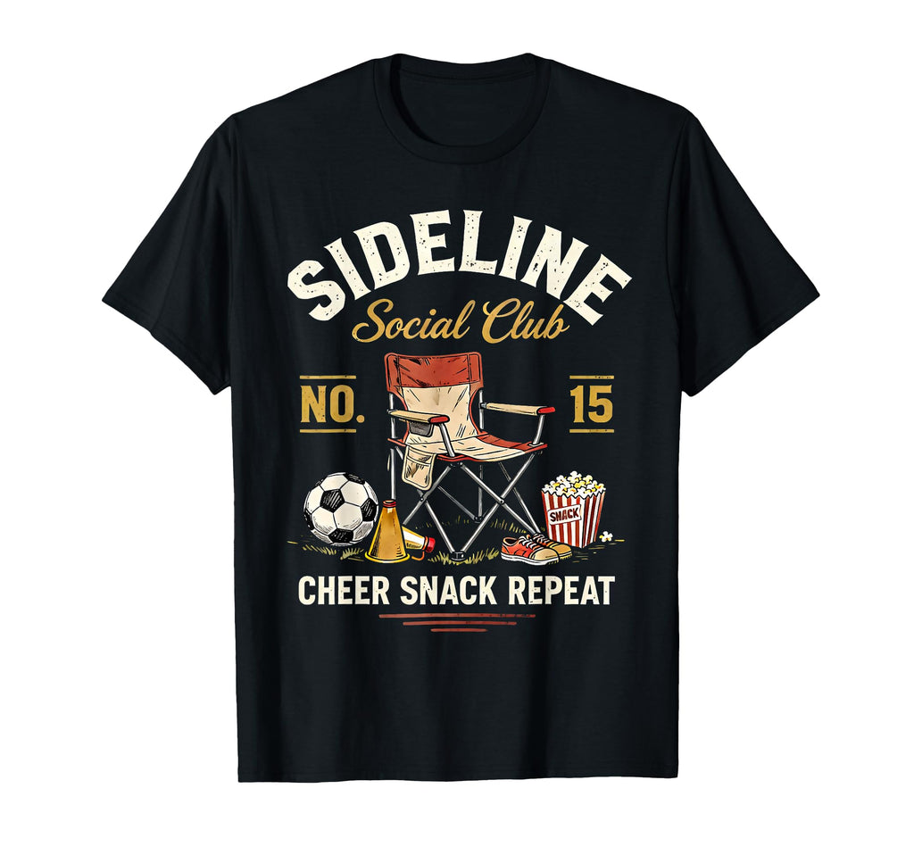 Sideline Social Club Soccer Mom Game T-Shirt - Graphic Print for Adults - T-Shirt, Sweatshirt, Hoodie