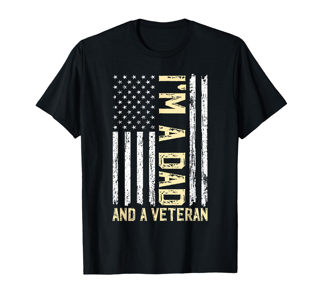 Im Dad And Veteran Fathers Day Papa T-Shirt - Custom Art Print Unisex - T-Shirt, Sweatshirt, Hoodie